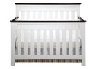 Delta Children White Ambiance/Dark Chocolate (127) Chalet 4-in-1, Crib Conversion 11-Chalet 4-in-1 Crib