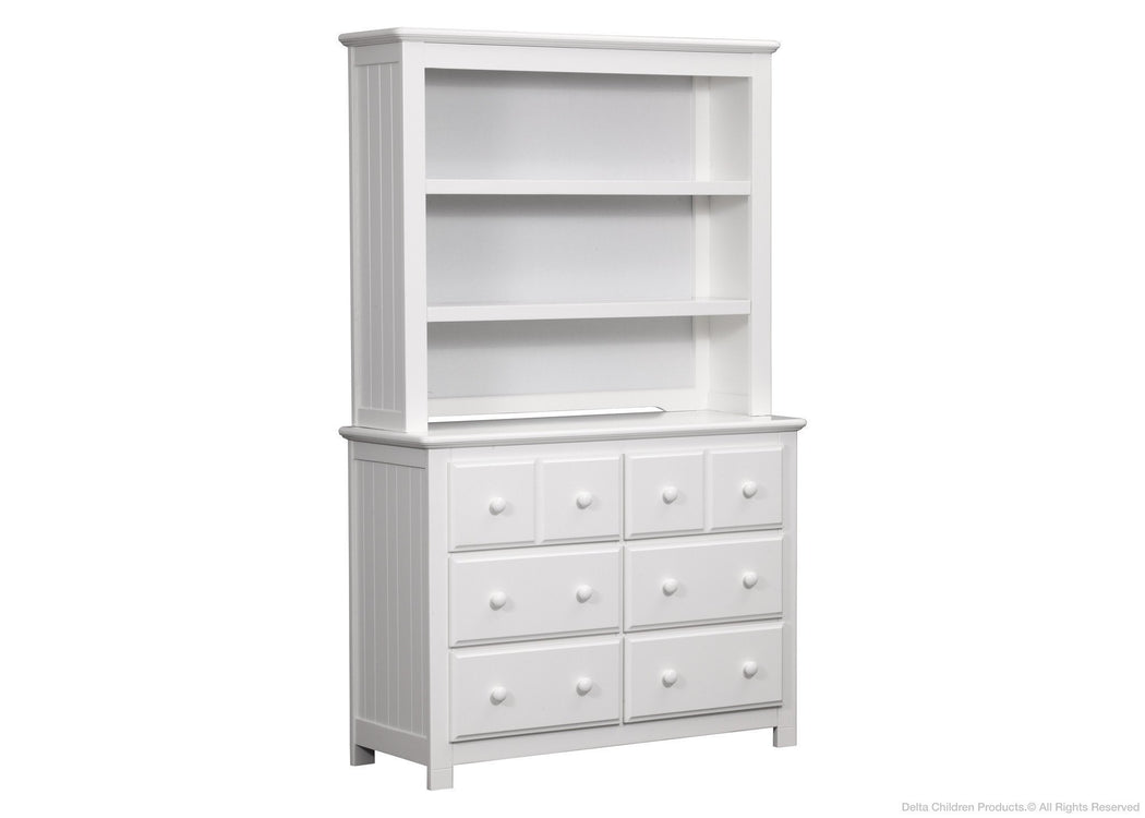 white dresser with hutch Chalet 6 Drawer Dresser