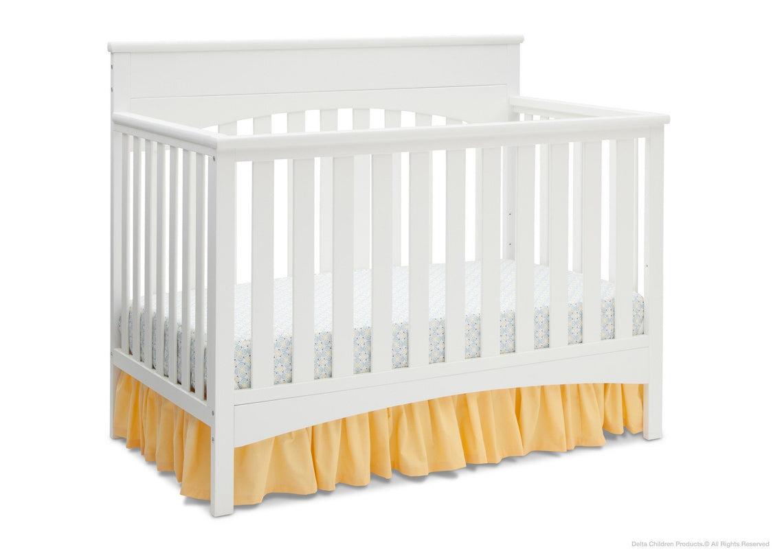 Delta Children White Ambiance (108) Bennington Lifestyle 4-in-1 Crib, Crib Conversion