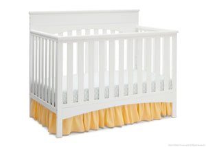 Delta Children White Ambiance (108) Bennington Lifestyle 4-in-1 Crib, Crib Conversion 18