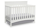Delta Children White Ambiance (108) Bennington Lifestyle 4-in-1 Crib, Crib Conversion a3a 1-Bennington Lifestyle 4-in-1 Crib