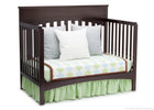 Delta Children Dark Chocolate (207) Bennington Lifestyle 4-in-1 Crib, Day Bed Conversion b4b 8-Bennington Lifestyle 4-in-1 Crib