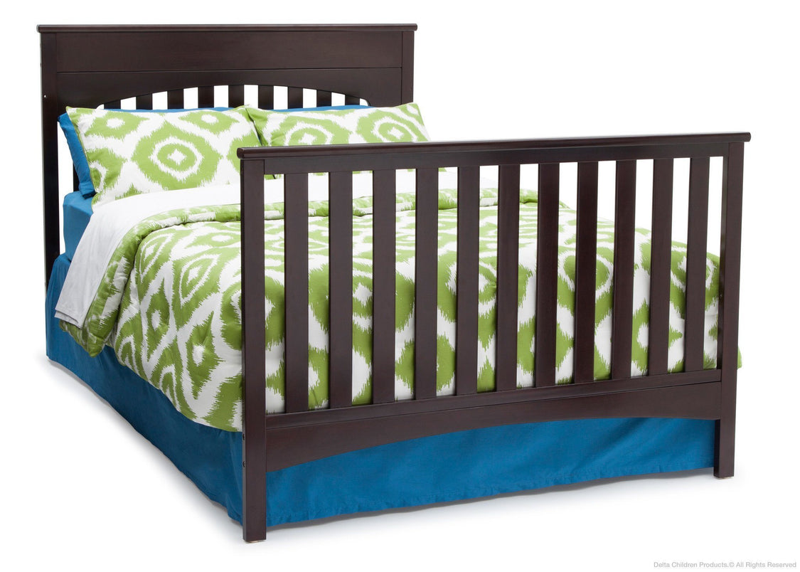 Delta Children Dark Chocolate (207) Bennington Lifestyle 4-in-1 Crib, Full-Size Bed Conversion b5b