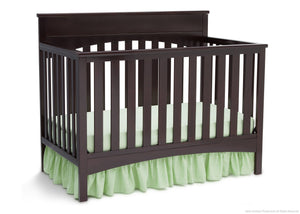 Delta Children Dark Chocolate (207) Bennington Lifestyle 4-in-1 Crib, Crib Conversion b2b 19