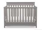Delta Children Grey (026) Geneva 4-in-1 Crib, Front View a3a 3-Geneva 4-in-1 Crib