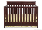 Delta Children Dark Chocolate (207) Geneva 4-in-1 Crib, Front View c1c 7-Geneva 4-in-1 Crib