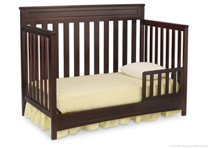 Delta Children Dark Chocolate (207) Geneva 4-in-1 Crib, Toddler Bed Conversion with Toddler Guardrail c3c 15