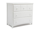 White (100) 74103-100 4-3 Drawer Dresser