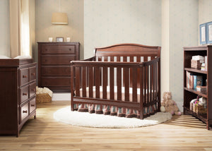Delta Children Espresso Truffle (208) Summit 4-in-1 Crib in Setting a1a 7