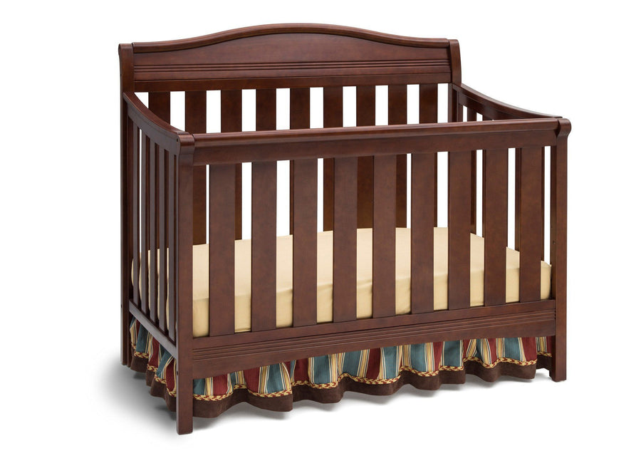 Delta Children Espresso Truffle (208) Summit 4-in-1 Crib, Crib Conversion 6-Summit 4-in-1 Crib