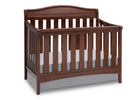 Delta Children Espresso Truffle (208) Summit 4-in-1 Crib, Crib Conversion a3a 1-Summit 4-in-1 Crib