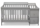DCB: Delta Children Grey (026) Bentley S Crib-N-Changer Front Facing View a1a 2-Bentley S Convertible Crib and Changer