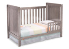 Delta Children Stained Grey (054) Cypress 4-in-1 Crib, Toddler Bed Conversion with Toddler Guard Rail a2a 7-Cypress 4-in-1 Crib