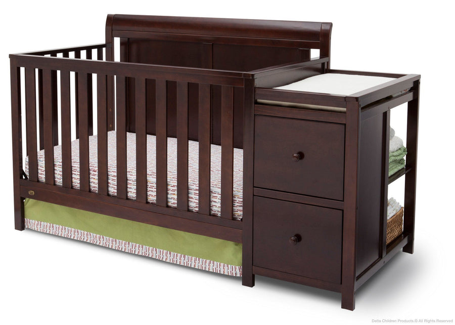 Delta Children Vintage Espresso (616) Chatham Crib 'N' Changer, Crib Conversion 6-Chatham Crib N Changer