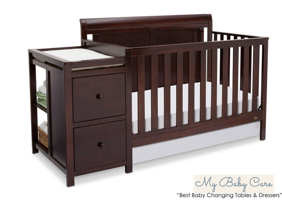 Delta Children Vintage Espresso (616) Chatham Crib 'N' Changer, With Seal a6a 7-Chatham Crib N Changer