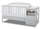 White (100) 74804-100 8-Royal Convertible Crib and Changer
