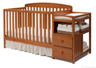 Delta Children Warm Honey (251) Royal Crib 'N' Changer, Crib Conversion d3d 20-Royal Convertible Crib and Changer