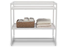 Delta Children White (100) Harbor Changing Table, Front View with Props b3b 9-Harbor Changing Table