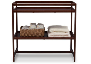 Delta Children Dark Chocolate (207) Harbor Changing Table, Front View with Props c3c 7