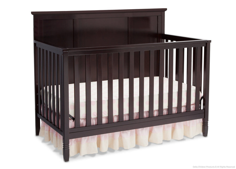 Delta Children Dark Chocolate (207) Epic 4-in-1 Crib, Crib Conversion c1c 13-Epic 4-in-1 Convertible Crib