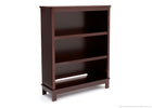 Delta Children Dark Chocolate (207) Epic Hutch with Dresser Side View d5d 19-Classic Bookcase/Hutch
