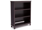 Delta Children Dark Chocolate (207) Epic Hutch with Dresser Side View d5d 15-Classic Bookcase/Hutch