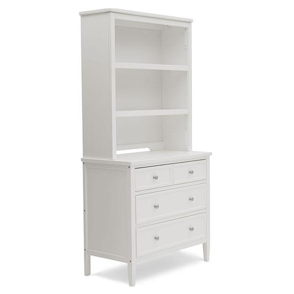 Delta Children Bianca (130) Epic Bookcase/Hutch Side View with Dresser