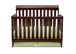 Delta Children Black Cherry Espresso (607) Marquis 4-in-1 Crib, Crib Conversion, Front View b1b 1