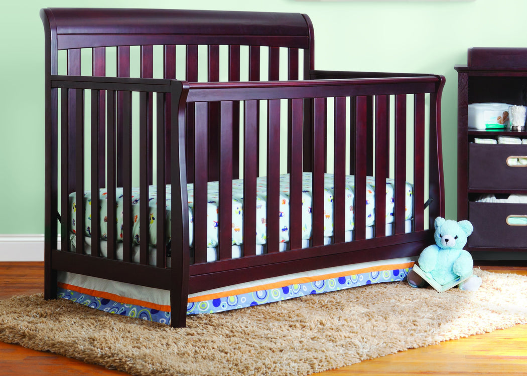 Delta Children Espresso Java (645) Marquis 4-in-1 Crib, Room Shot a0a