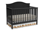 Black (001) 32-Madrid 5-in-1 Convertible Crib