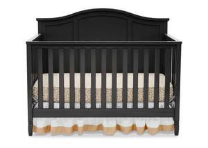 DCB: Delta Children Black (001) Madrid 4-in-1 Crib, Front Silo View 22