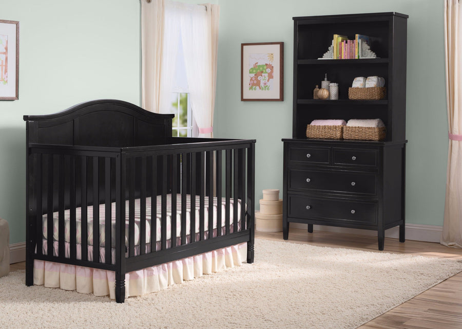 Madrid 4 in 1 Crib Black (001) 29-Madrid 5-in-1 Convertible Crib