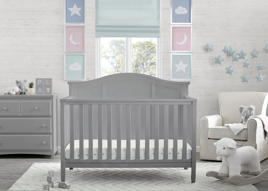 Grey (026) 11-Madrid 5-in-1 Convertible Crib