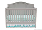 DCB: Delta Children Grey (026) Madrid 4-in-1 Crib, Front Crib Silo View 11-Madrid 5-in-1 Convertible Crib