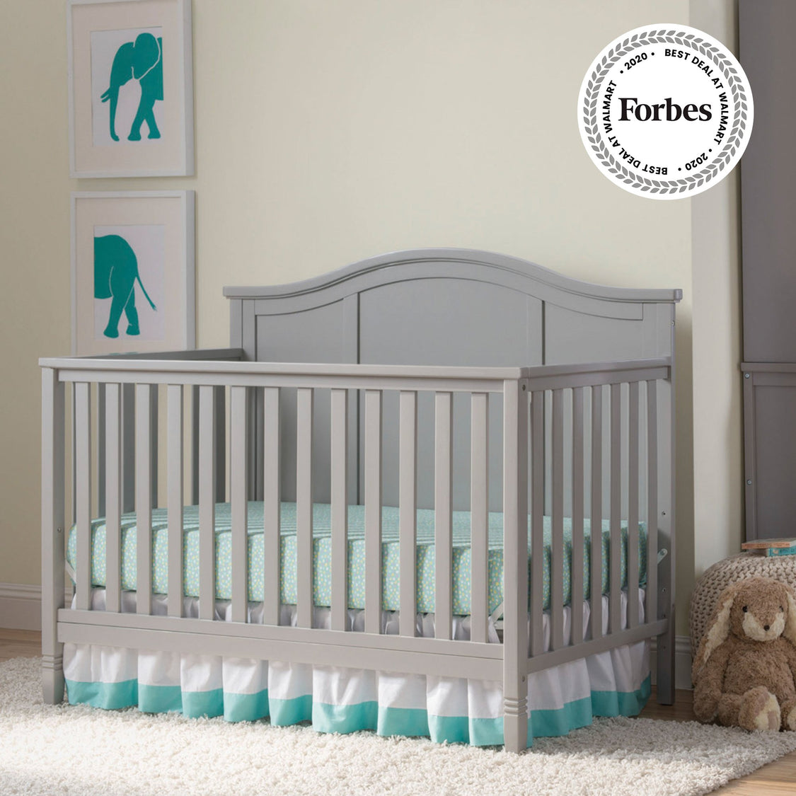 Madrid 4 in 1 Crib Grey 026