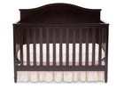 DCB: Delta Children Dark Chocolate (207) Madrid 4-in-1 Crib, Front Crib Silo View 24-Madrid 5-in-1 Convertible Crib