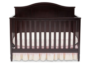 DCB: Delta Children Dark Chocolate (207) Madrid 4-in-1 Crib, Front Crib Silo View 29