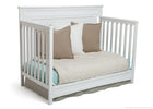 Delta Children White (100) Princeton 4-in-1 Crib, Day Bed Conversion b4b 10-Princeton / Prescott 4-in-1 Crib