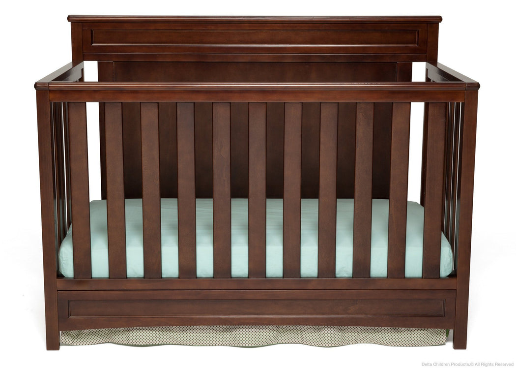 Delta Children Dark Chocolate (207) Princeton 4-in-1 Crib, Crib Conversion c1c