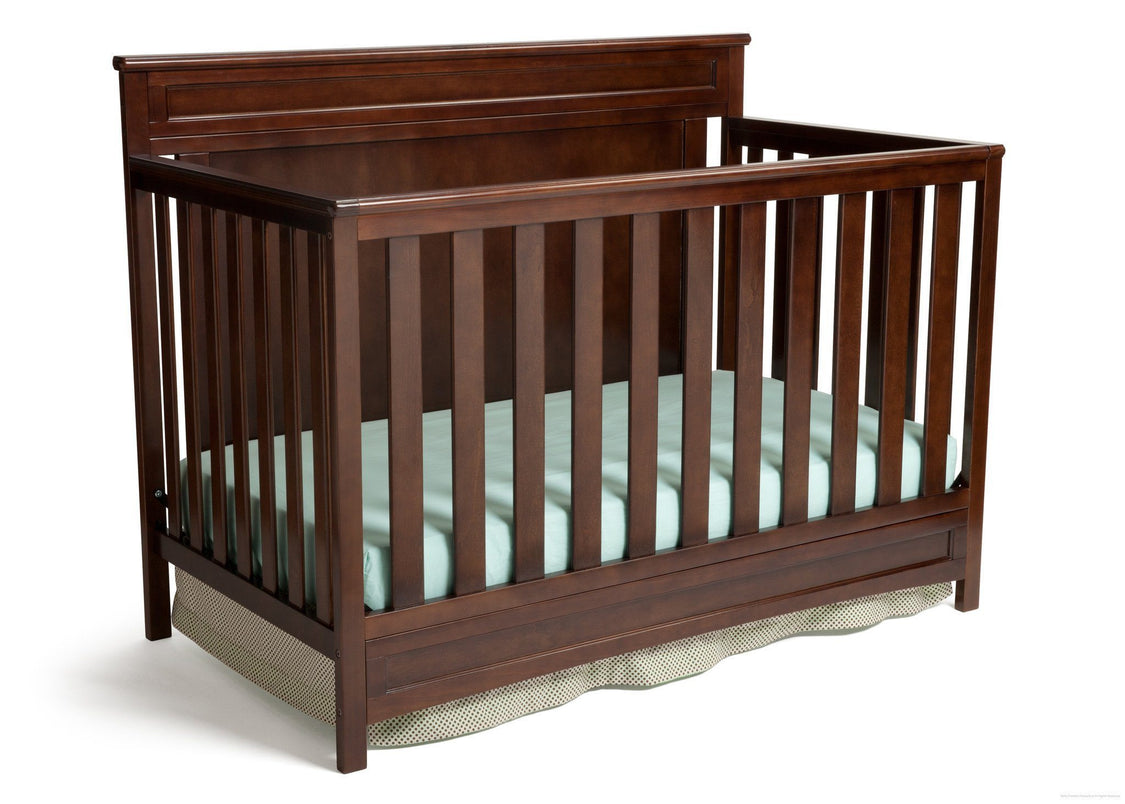 Delta Children Dark Chocolate (207) Princeton 4-in-1 Crib, Crib Conversion c2c