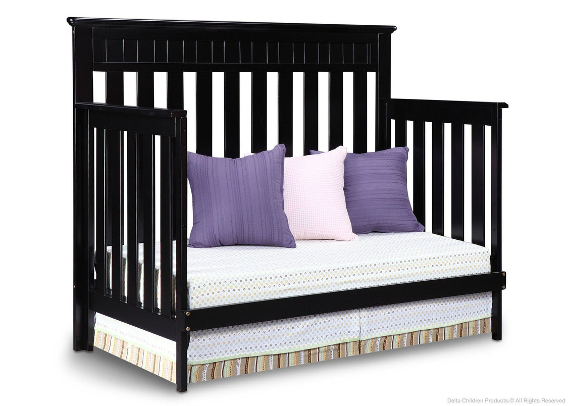 Delta Children Black (001) Chalet 4-in-1, Day Bed Conversion a4a