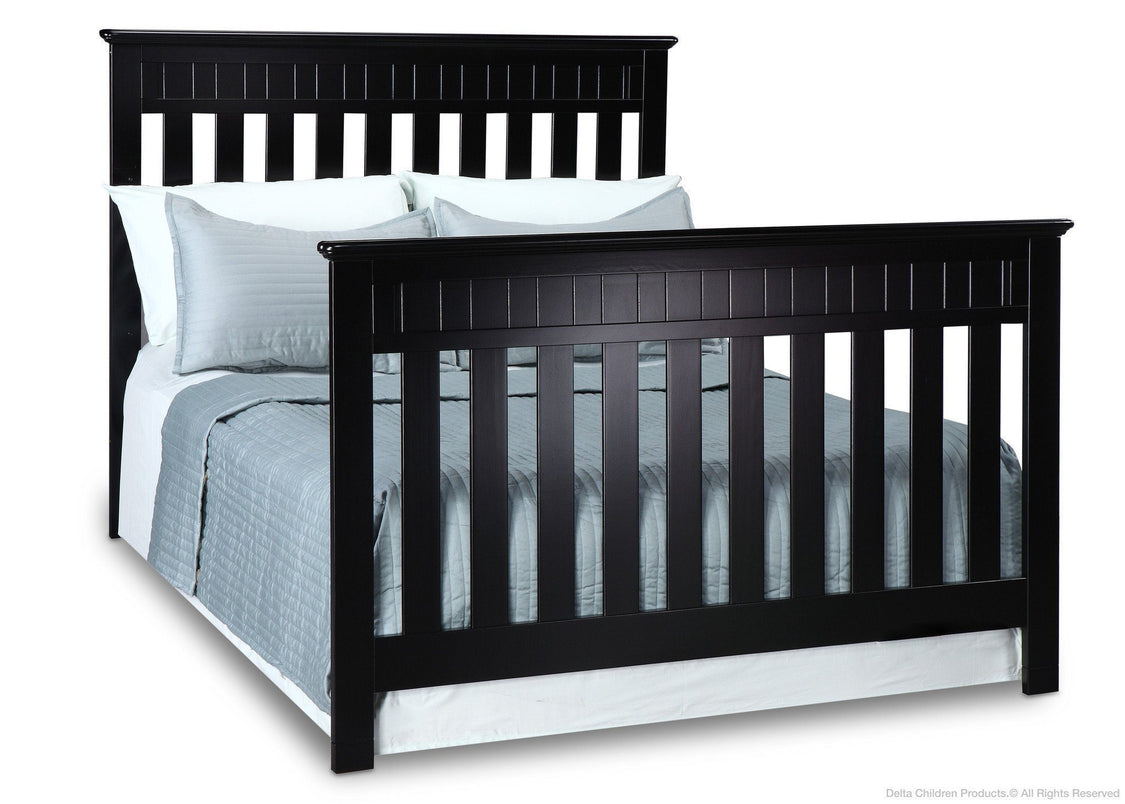 Delta Children Black (001) Chalet 4-in-1, Full-Size Bed Conversion a5a