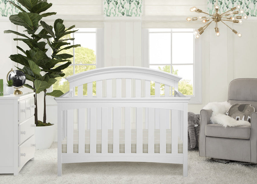 White (100) 1-Bentley 4-in-1 Crib