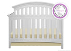 Delta Children White 100 Bentley 4-in-1 Crib, Crib Conversion a1a with badge 3-Bentley 4-in-1 Crib