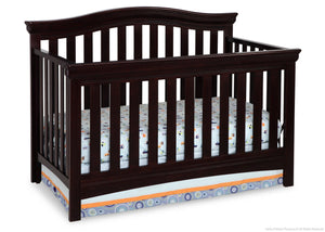 Delta Children Dark Chocolate (207) Bennington Curved 4-in-1 Crib b2b 17