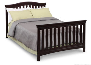 Delta Children Dark Chocolate (207) Bennington Curved 4-in-1 Crib Full Bed Conversion b5b 10