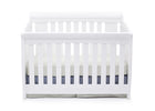 Delta Children Bianca White (130) Clermont 4-in-1 Crib, Crib Conversion Front View a1a 6-Clermont 4-in-1 Crib