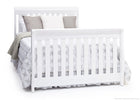 Delta Children Bianca White (130) Clermont 4-in-1 Crib, Full-Size Bed Conversion a5a 5-Clermont 4-in-1 Crib