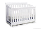 Delta Children Bianca White (130) Clermont 4-in-1 Crib, Crib Conversion 2-Clermont 4-in-1 Crib