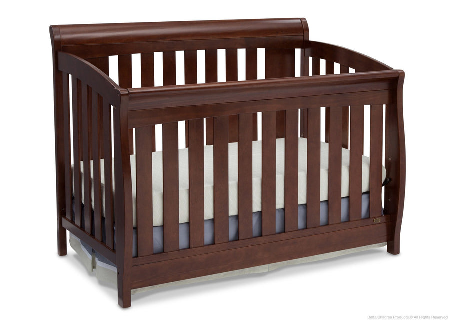Delta Children Chocolate (204) Clermont 4-in-1 Crib, Crib Conversion b2b 8-Clermont 4-in-1 Crib